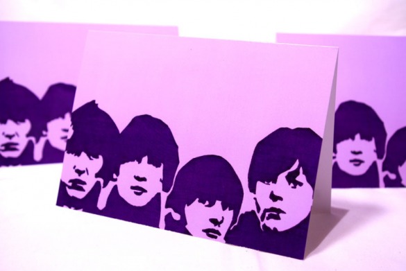 All the Lonely Purple Blank Greeting Card by Daogreer Earth Works